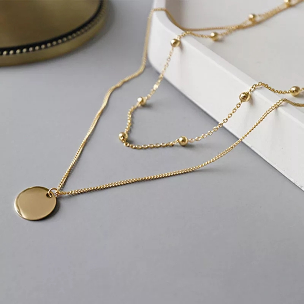 NEW Multi Layer Coin Necklace - Picture 2 of 10